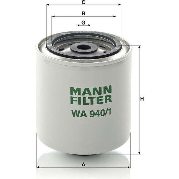 Mann Filter Wa 9401 Filtri Per Camion Refrigeranti Busse Pezzi Di Ricambio Per Riparazioni Auto225Unità-image