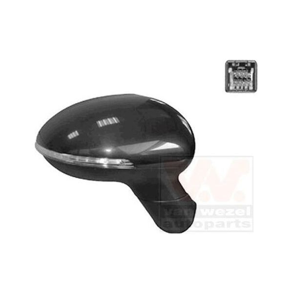 Van Wezel 8323818 - Oe 87620 1W050 Specchio Esterno Destro Per Rio Iii (Ub)-image