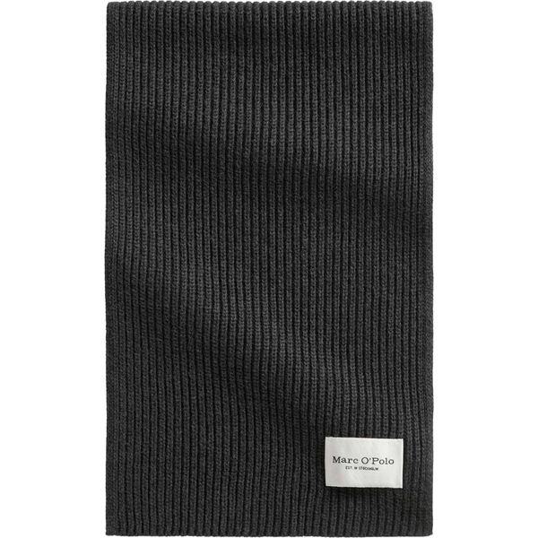Marc O'polo Sciarpa Knitted Scarf Night Grey Melange Grigio Scuro-image
