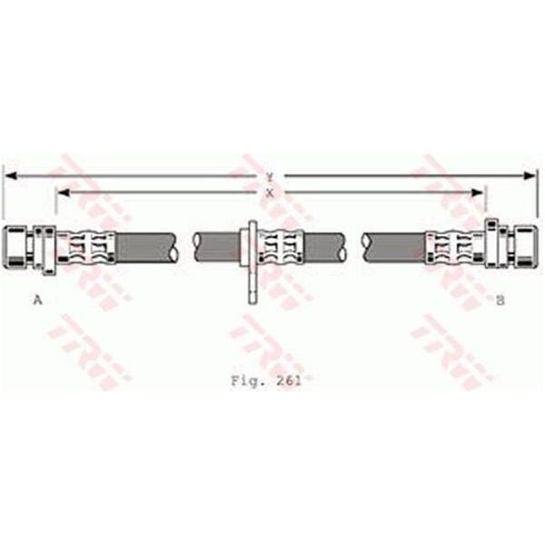 Trw PHA367 - Tubo Freno Oe 46430 SN7 003 Per Accord V-image
