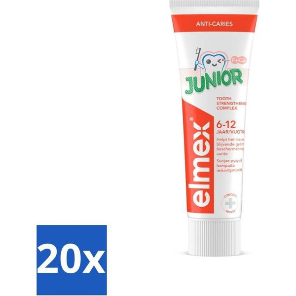 Elmex Gel Dentifricio Junior (5-12 Anni) 75 Ml - Confezione Risparmio - 20 Pezzi-image