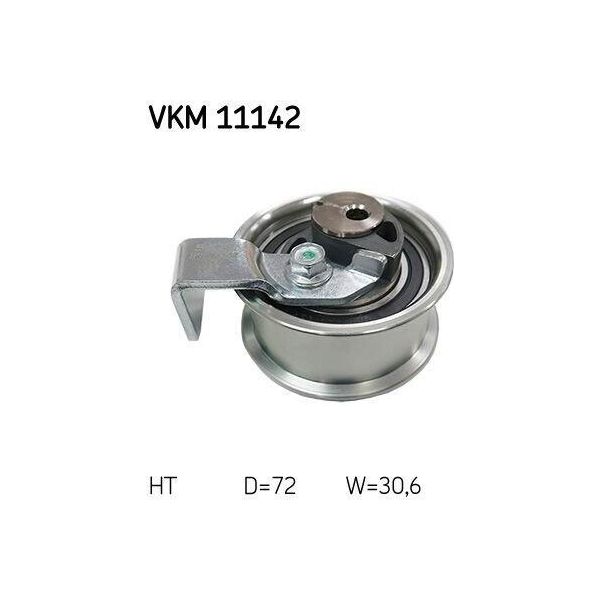 Skf Vkm 11142 Rullo Tenditore, Cinghia Dentata Oe 045109243C Compatibile Con Bora, Golf Iv, Lupo, New Beetle, Passat 3B, Polo 6N, Polo 9N, Sharan, A2, A3 8L, A4 8D, A4 8E, A6 4B, Galaxy, Alhambra, Arosa, Leon, Toledo, Fabia, Octavia, Superb-image