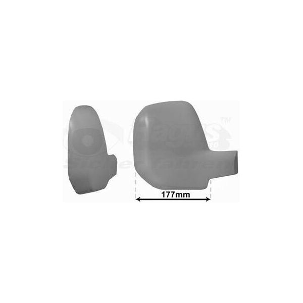 Van Wezel 0905844 Copertura Specchietto Esterno Destro Adatto Per Peugeot Partner Tepee Copertura Specchietto Con Primer-image