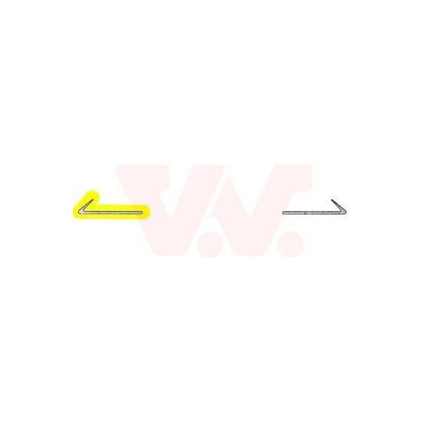 Van Wezel 3031582 - Oe 202 885 10 74 Modanatura, Paraurti Anteriore Destro Per Classe C (W202), Classe C (S202)-image