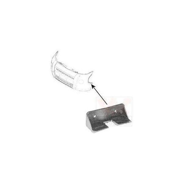 Van Wezel 0976567 Supporto Paraurti Anteriore Sinistro Per Fiat Qubo (225) Fiorino Furgone/Station Wagon (225) Fiorino Mpv (225) Per CitroËN Nemo Furgone (Aa)-image