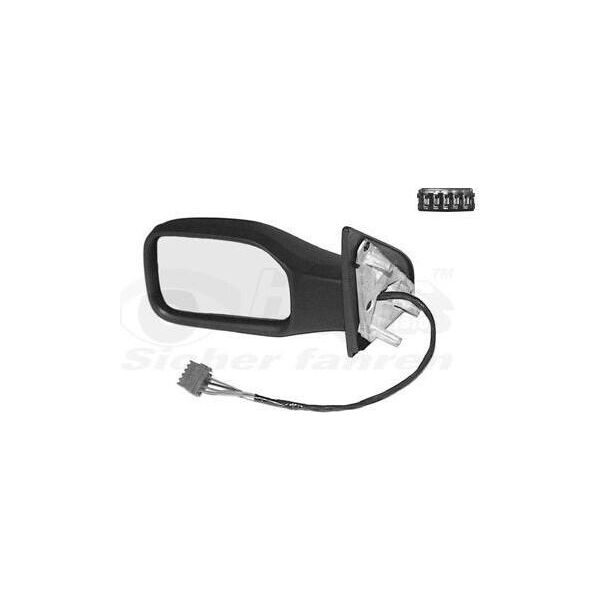 Van Wezel 4009807 Specchietto Esterno Specchietto Laterale Sinistro Adatto Per Peugeot 106 Ii Hatchback (1A, 1C) Convesso Ribaltabile Riscaldato-image