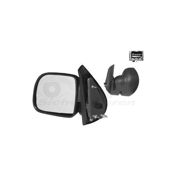 Van Wezel 4310807 Specchietto Esterno Specchietto Laterale Sinistro Per Renault Kangoo (KC0/1) Piano Riscaldato-image
