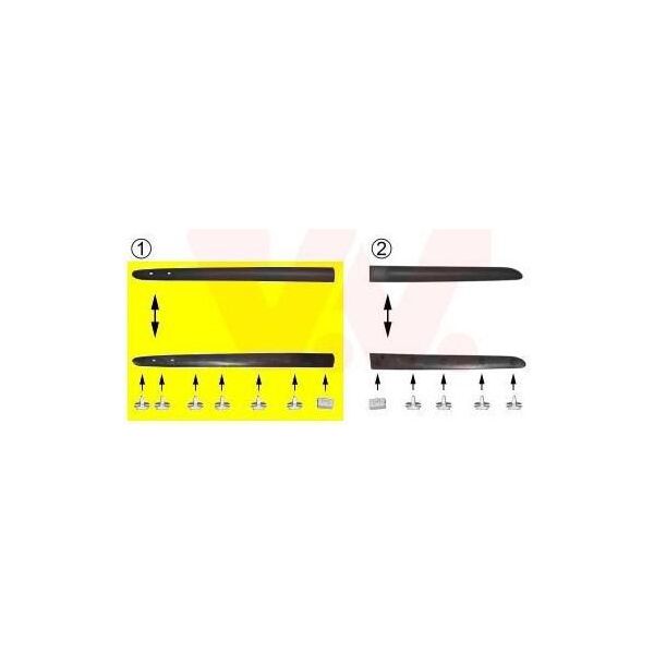 Van Wezel Modanatura Per Porta Anteriore Sinistra Per Renault Clio Ii (BB0/1/2, CB0/1/2) 4339423-image
