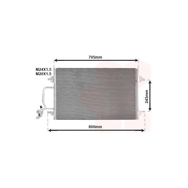 Van Wezel 03005175 - Condensatore Aria Condizionata Oe 4D0260401A Per A8 (4D)-image