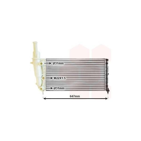 Van Wezel 17002141 - Oe 7741913 Radiatore, Raffreddamento Motore Per Punto-image