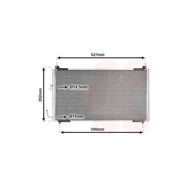 Van Wezel 40005192 - Condensatore Aria Condizionata Oe 6453JA Per 406-image