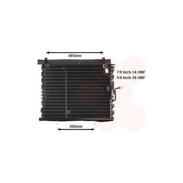 Van Wezel 30005160 Condensatore Climatizzatore Condensatore Climatizzatore Adatto Per MERCEDES-BENZ Berlina (W124)-image