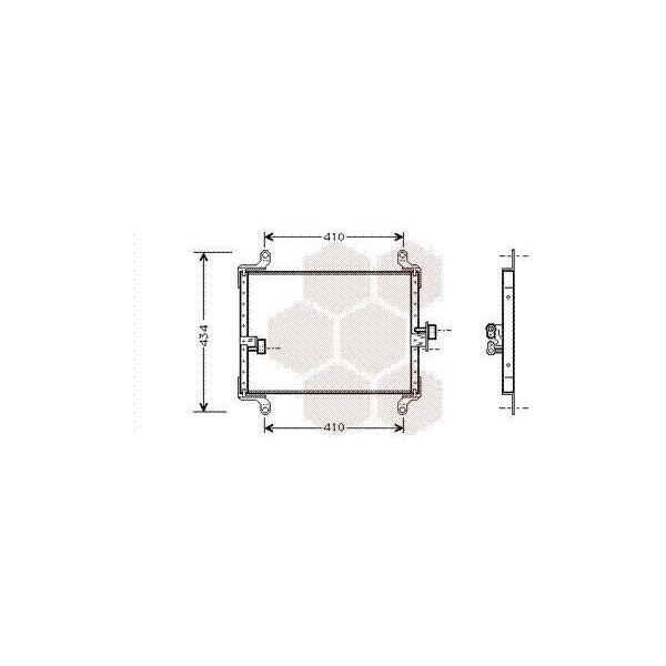 Van Wezel 17005206 - Condensatore Aria Condizionata Oe 6455T3 Per Ducato, Boxer-image