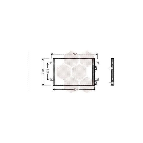Van Wezel 58005153 - Condensatore Aria Condizionata Oe 95NW19710AF Per Galaxy (Wgr), Alhambra (7V), Sharan (7M)-image