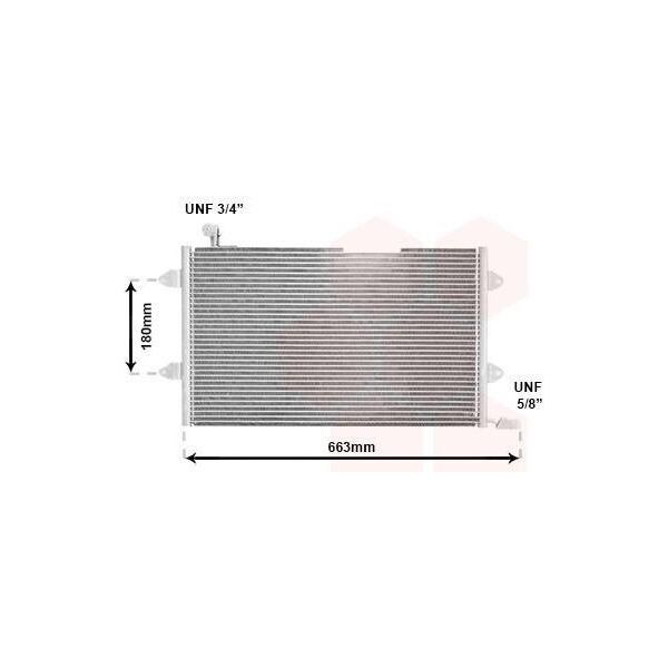 Van Wezel 58005146 - Condensatore Aria Condizionata Oe 1HM820413B Per Golf Cabriolet (1E)-image