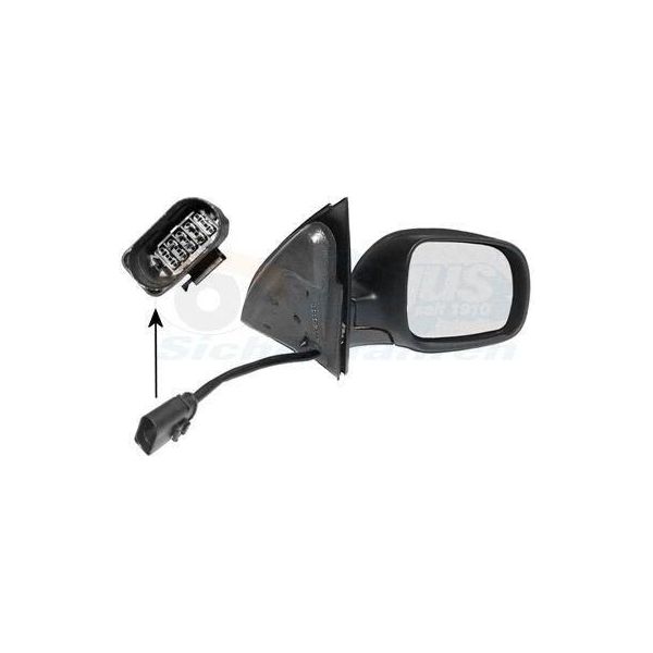 Van Wezel 5817808 - Oe 3B1857538BGRU Specchio Retrovisore Esterno, Destro Per Arosa (6H), Lupo (6E1, 6X1)-image