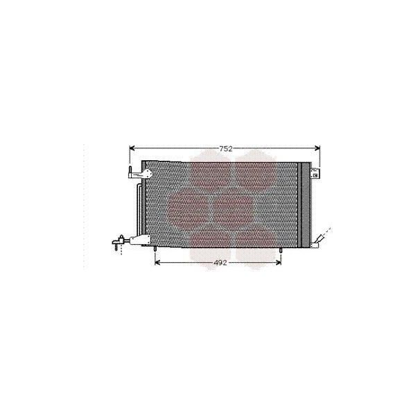 Van Wezel 40005187 Condensatore Climatizzatore Condensatore Climatizzatore Adatto Per Peugeot 306 Hatchback (7A, 7C, N3, N5) + Essiccatore-image