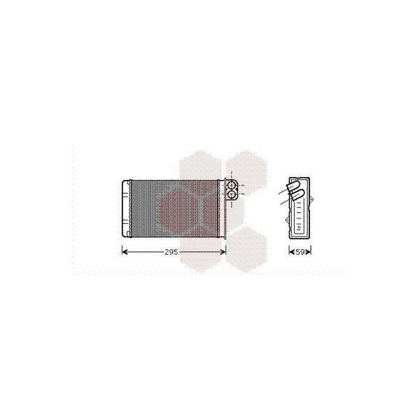 Van Wezel 40006240 - Oe 6448G9 Scambiatore Di Calore, Riscaldatore Per 406-image