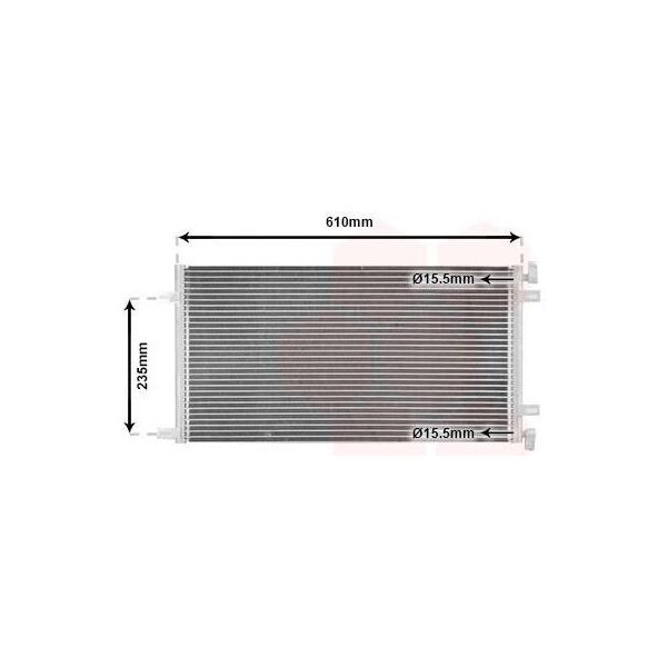 Van Wezel 17005255 - Oe 46803033 Condensatore Aria Condizionata Per Doblo-image