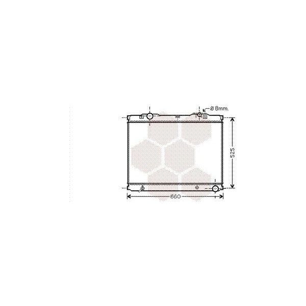Van Wezel 83002055 - Oe 25310 3E000 Radiatore, Raffreddamento Motore Per Sorento I (Jc)-image