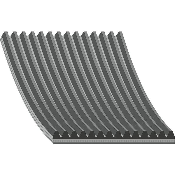 Cinghia Trapezoidale Dentata Febi Bilstein 1708 Mm Per Man E2000 45918-image