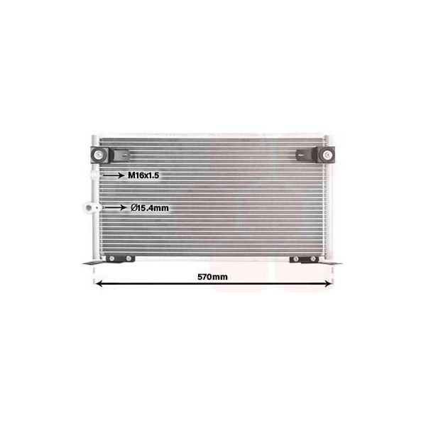 Van Wezel 53005585 Condensatore Climatizzatore Condensatore Climatizzatore Per Toyota Hilux Vi Pick-Up (N1)-image