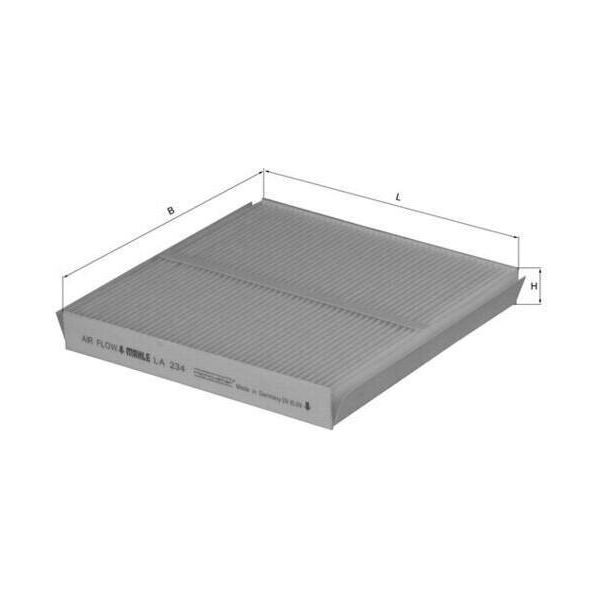 Mahle La 234 - Filtro Aria Abitacolo Oe 64116915763 Per Z4 (E85), Z4 (E89), Z3 (E36), Z4 (E86)-image