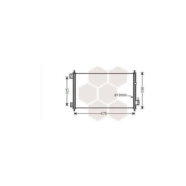 Van Wezel 25005229 Condensatore Climatizzatore Condensatore Climatizzatore Per Honda Accord Vii Tourer (Cm, Cn)-image