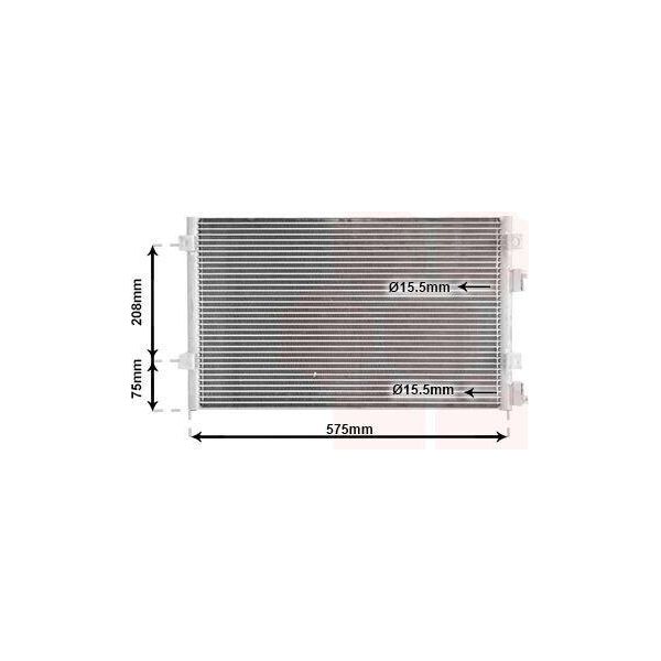 Van Wezel 07005103 - Condensatore Aria Condizionata Oe 5093708AA Per Pt Cruiser (Pt)-image