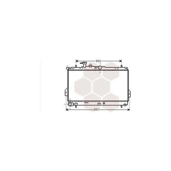 Van Wezel 82002097 - Oe 25310 17000 Radiatore, Raffreddamento Motore Per Matrix (Fc)-image