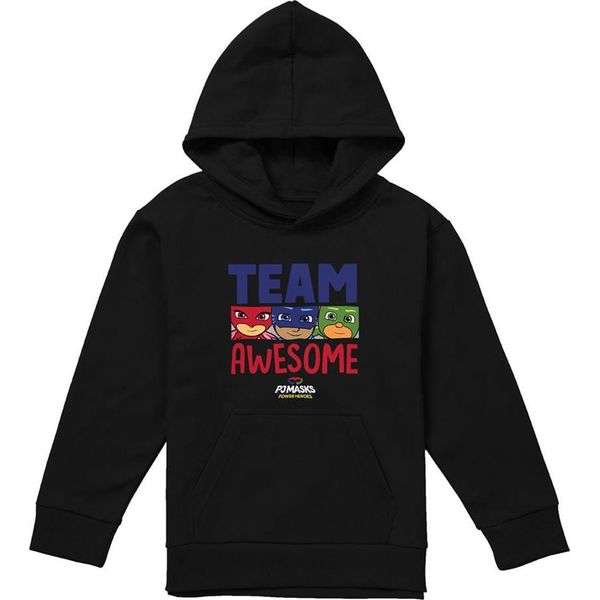 Pj Masks - Felpa Con Cappuccio "Team Awesome"" Per Bambini TV24986 (128) (Navy)"-image