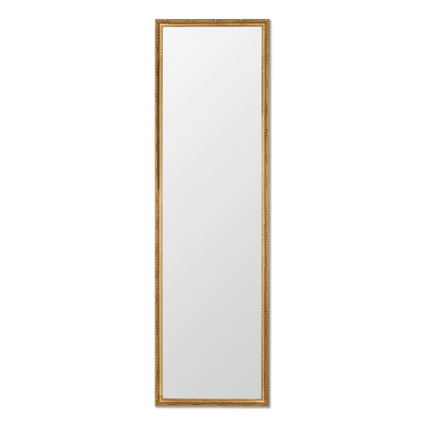 Mo.Wa Specchio Da Parete, Classico, Rettangolare Cm. 40X135, Oro, Cornice In Legno, Verticale, Orizzontale, Per Ingresso, Bagno, Camera Da Letto, Corridoio Specchio-image