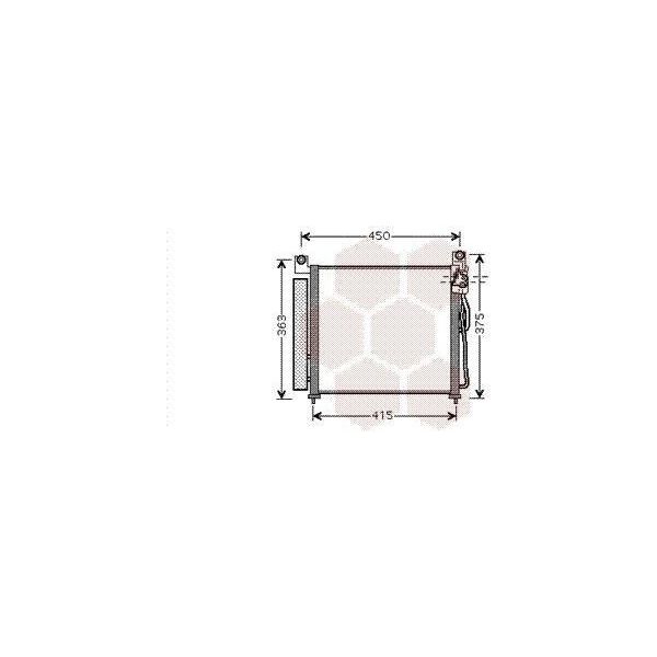 Van Wezel 83005065 - Oe 97606 07000 Condensatore Aria Condizionata Con Essiccatore Per Picanto (Sa)-image