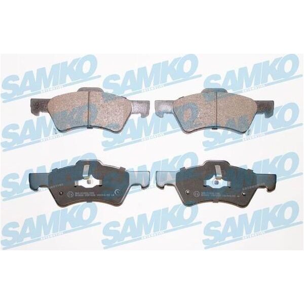 Set Di Pastiglie Freno Anteriori Samko Per Chrysler Voyager Iv (Rg, Rs) 5SP1006-image