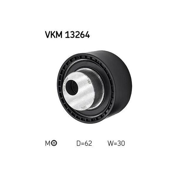 Skf Vkm 13264 Tendicinghia, Cinghia Dentata Oe 0829C3 Compatibile Con C5, C8, Jumper, Jumpy, Scudo, Ulysse, Phedra, 406, 607, 807, Boxer, Expert-image