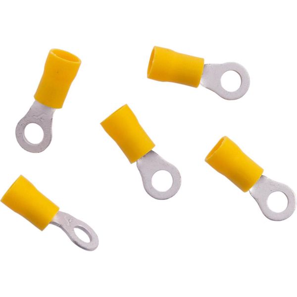 Connettore Ad Anello Connettore A Crimpare Isolato Sezione: 4,0 - 6,0 Mm², Dimensione Spina: 5,3 Mm / M5, Giallo (Dresselhaus) Venduto Solo In Confezioni Da 5, Prezzo Per Confezione-image