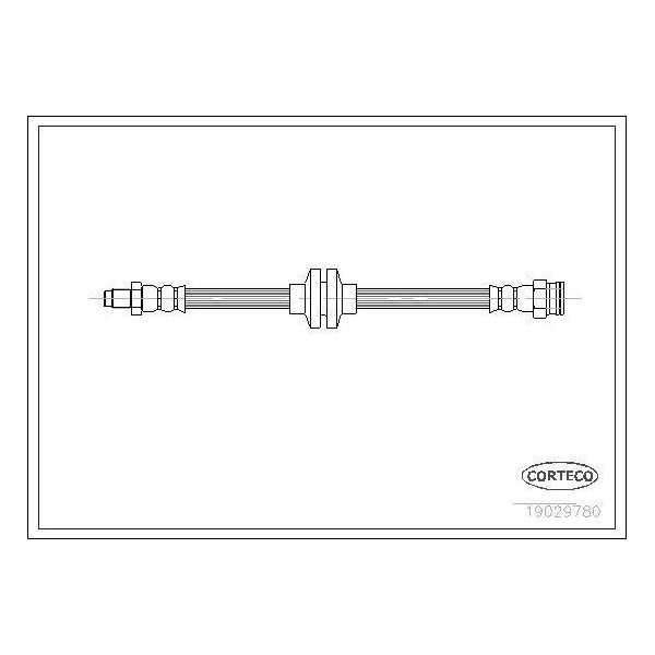 Corteco 19029780 Tubo Freno Posteriore Per Alfa Romeo 147 (937) 156 Sportwagon (932) 156 (932)-image