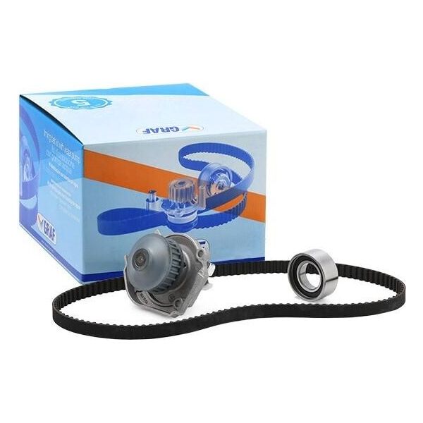 Graf KP739-2 - Oe 71736719 Set Pompa Acqua + Cinghia Di Distribuzione Per Panda, Punto, Seicento-image