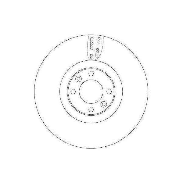 Trw DF6140 - Oe 4249 F6 Disco Freno Per DS4, DS5, DS5 (Kf), 308 Cc (4B), 308 I-image