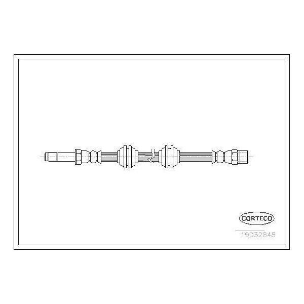 Corteco 19032848 Tubo Freno Anteriore Adatto Per MERCEDES-BENZ Vito Bus (638) Classe V (W638/2) Vito Furgone (638) Sprinter 4-T Furgone (904)-image