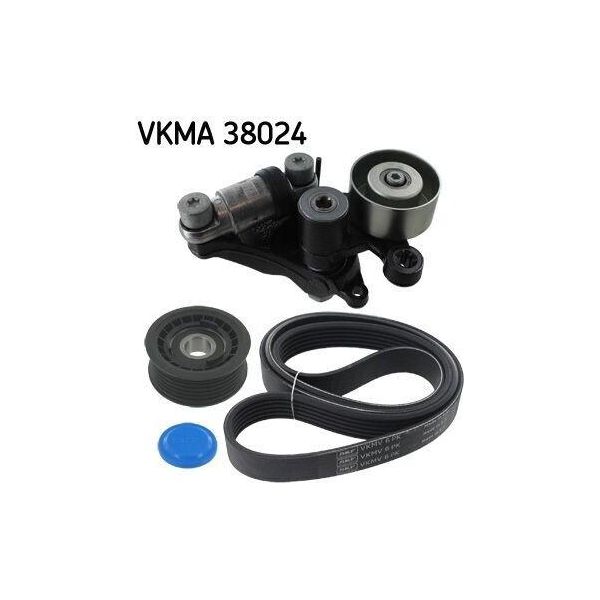 Skf Vkma 38024 Set Di Cinghie Trapezoidali Dentate Adatte Per MERCEDES-BENZ Classe E Berlina (W211)-image