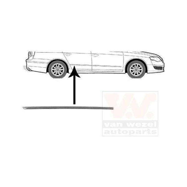 Van Wezel Modanatura Per Porta Posteriore Destra Modanatura Per Vw Passat Variant (3C5) 5839406-image