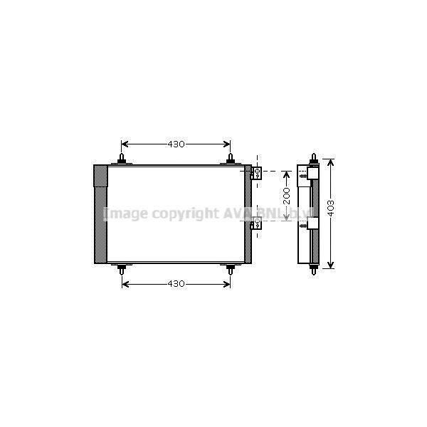 Prasco CNA5241D - Condensatore Aria Condizionata Oe 6455CN Con Essiccatore Per Berlingo, Xsara, Partner (5, G)-image