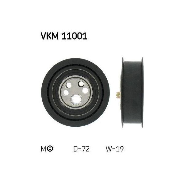 Skf Vkm 11001 - Puleggia Tenditrice, Cinghia Di Distribuzione Per A6 (4A)-image