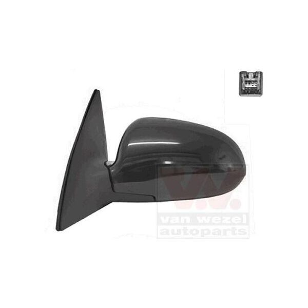 Van Wezel 8207807 Specchietto Retrovisore Esterno Sinistro Per Hyundai I30 (Fd) Convesso Riscaldato-image