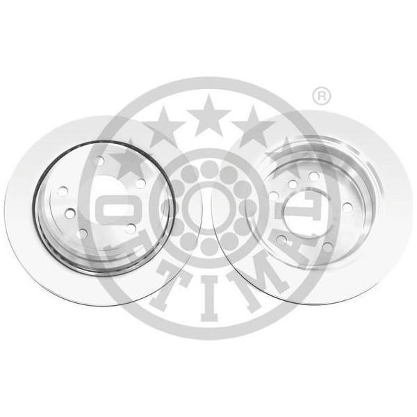 2X Disco Freno Optimal BS-5880C Posteriore Per Bmw 5 Sedan (E39) 61 Mm 298 Mm-image