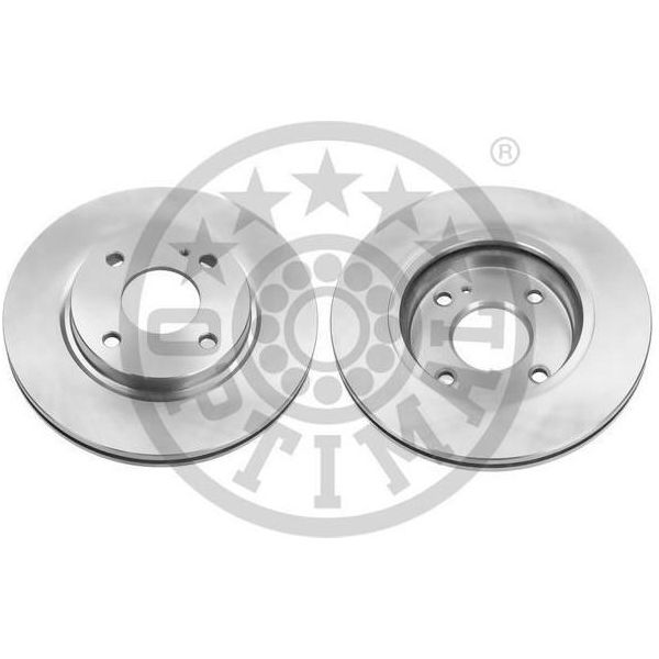 2X Disco Freno Optimal BS-9060C Anteriore Per Ford Fiesta Mk6 Hatchback (JA8 JR8)-image