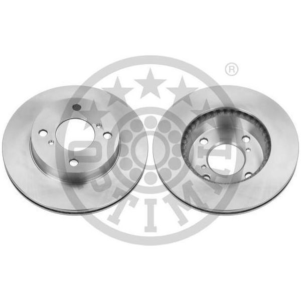 2X Disco Freno Optimal BS-8322C Anteriore Per Nissan Pixo (UA0) 51 4Mm 231Mm-image