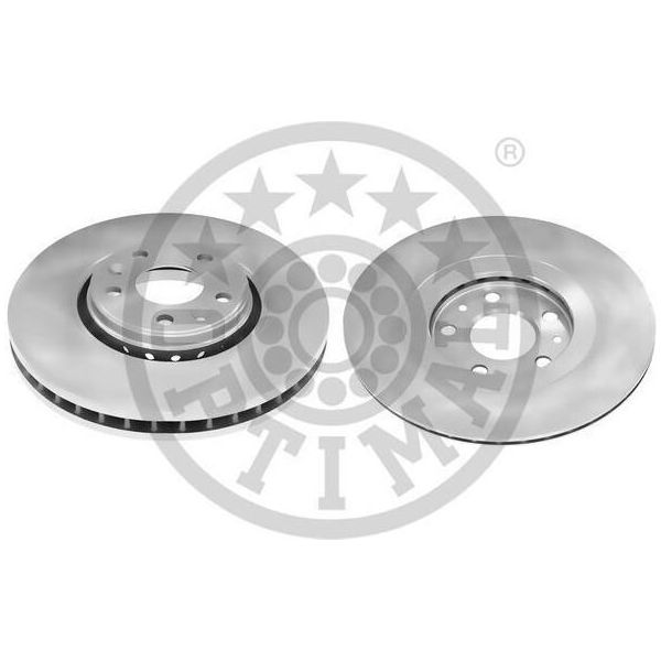 2X Disco Freno Optimal BS-8302HC Anteriore Per Renault Megane Iii Grandtour (KZ0/1)-image