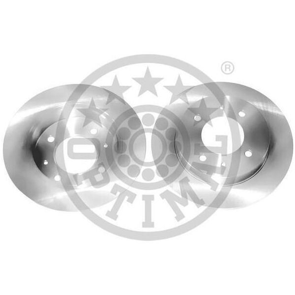 2X Disco Freno Optimal BS-6390C Posteriore Per Hyundai Coupe (Rd) Elantra (Xd)-image